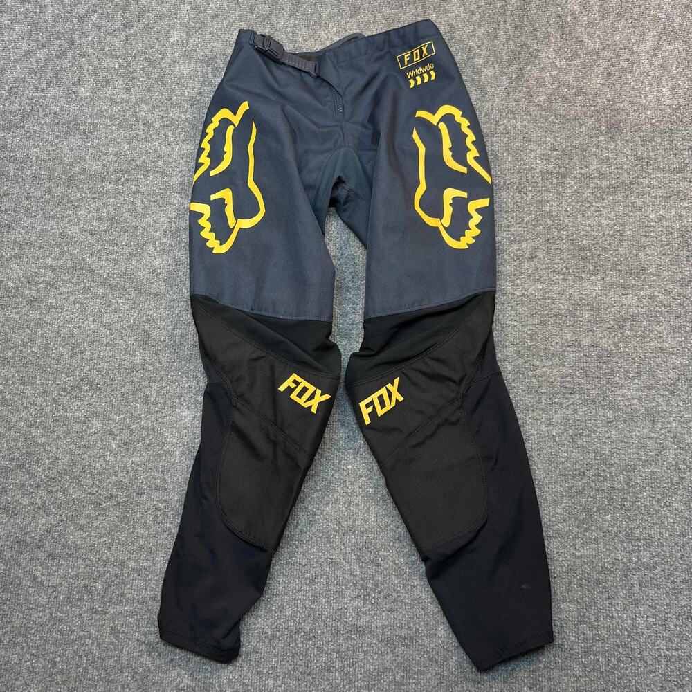 Fox 180 Pants Youth Large Blue Black Motocross Racing Offroad *Flaw